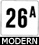 huisnummer modern (zie optie's)