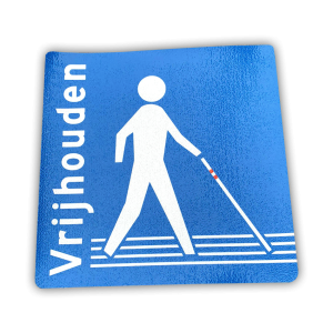 Vloersticker 'houd de lijn vrij'