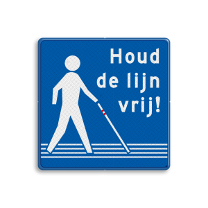 Informatiebord 'houd de lijn vrij'